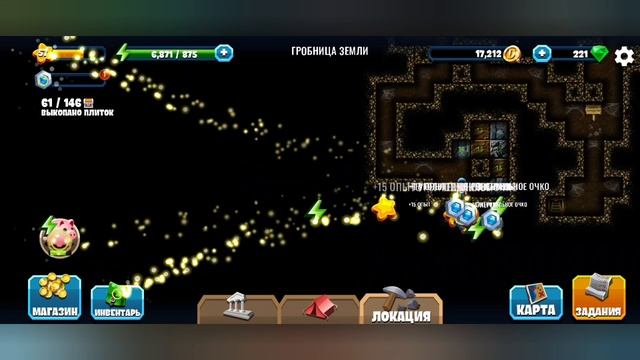 New Diggy's Adventure. Египет. Гробница земли.