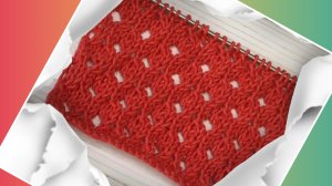 Актуальный узор для летних изделий 👍Узор спицами "Сетка" 🔥