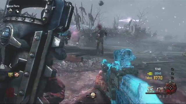 BO2 Origins Gameplay Raygun ThunderFist Galil Packa Punch Gameplay