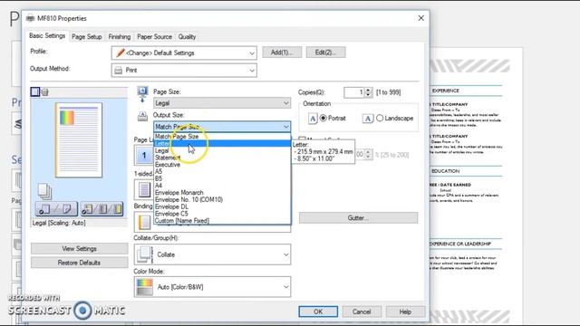 How To Scale From One Page Size To Another In The Print Driver смотреть онлайн