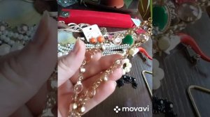 Распаковка винтажной бижутерии (лот) из США.