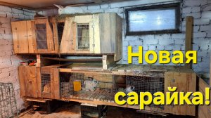 Обзор нового крольчатника!