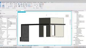 REVIT BIKIN RUMAH 23 – variasi cat/material dengan split face