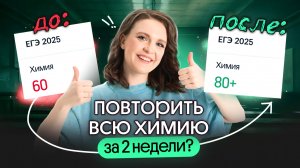 ВСЯ химия к ЕГЭ–2025?! Да, за 13 дней ⚡