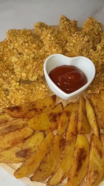 #стрипсы #наггетсы #картошка #фастфуд #fastfood #food #cooking #простойрецепт #учусьготовить #еда