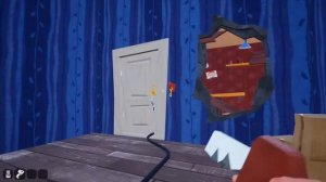 привет сосед играю Hello Neighbor бегу