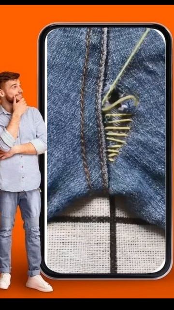 Cara Mudah Menambal Celana Jeans Tanpa Mesin Jahit #caramudah #caramenjahit #tutorial смотреть онлайн