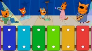 ТРИ КОТА МУЛЬТИК / большое приключение трех котов и их родителей - котята устроили дома концерт