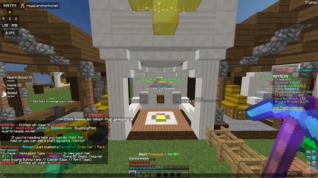 I FOUND AN OVERPOWERED GLITCH MAXED PICKAXE  Minecraft Prison   Archon  Azkaban