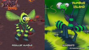 My singing monsters: Original Humbug VS Humbug Island Monsters