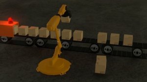 Conveyor Belt - Factory Arm Animation - Blender 2.81 Eevee