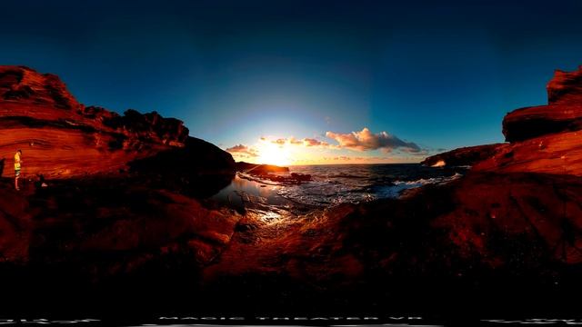 VR 360 8K Hawaii Sunrise Relaxing VR смотреть онлайн
