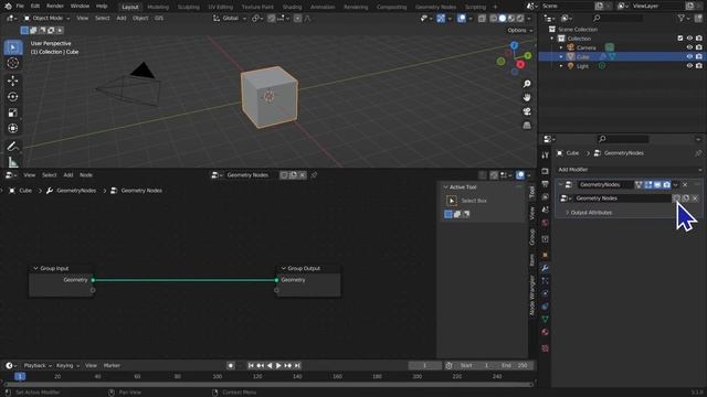 Corso di Blender ITA, Lezione 59 (approfondimento) - Knife project e introduzione ai geonodes