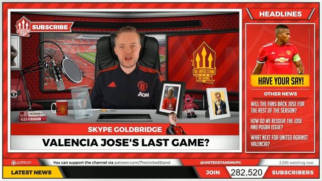 Mourinho Out! Manchester United vs Valencia 0-0 | Goldbridge смотреть онлайн