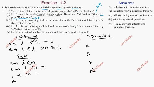 TN Class 11 Maths Exercise 1.2 Sum 1(ii) Sets Relations and Functions Chapter 1 смотреть онлайн