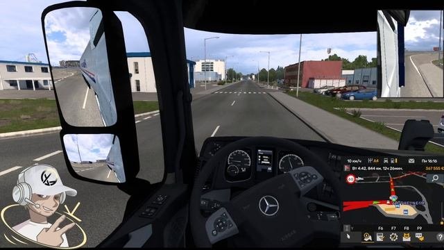 Катаемся с Ильёй по новым городам. Самая дельная поездка.#truckersmp  #eurotrucksimulator2