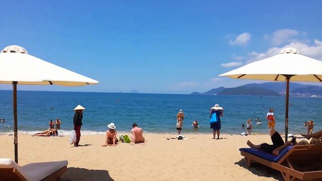 Пляж в Нячанге 2017. Городской пляж Nhatrang в июне