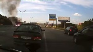 Взрывы газовых баллонов на МКАДе 13 07 2013 в 18 часов