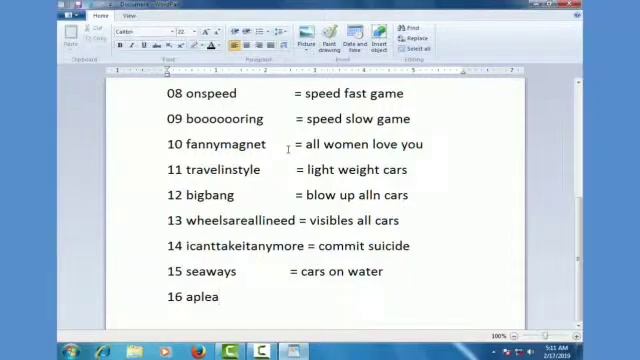 Gta Vice City(30)Cheat Code List HD 100% Working on Computer
