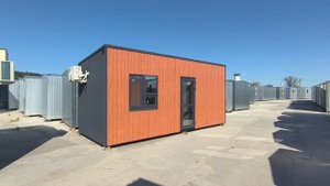 Модуль КрымТехКаркас 6*2,4м Золотой дуб/Графит для оператора АЗС