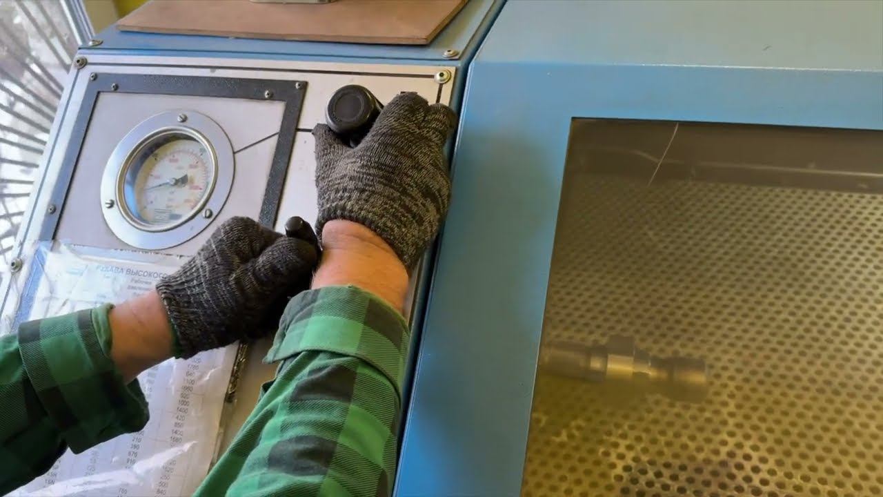 Гидроиспытания американки стальной серии Ямал на Ру-750 смотреть онлайн