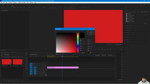 How to add a colour background in Premiere Pro смотреть онлайн