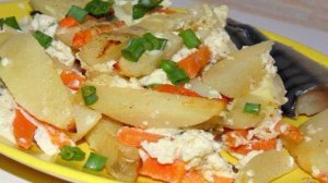 Картофель запеченный с морковью