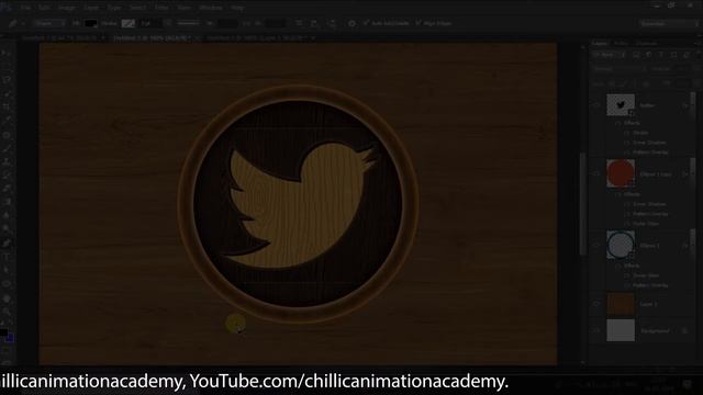How to Create Wooden Icon in Photoshop | #09 Video| By CAA ANIMATION смотреть онлайн