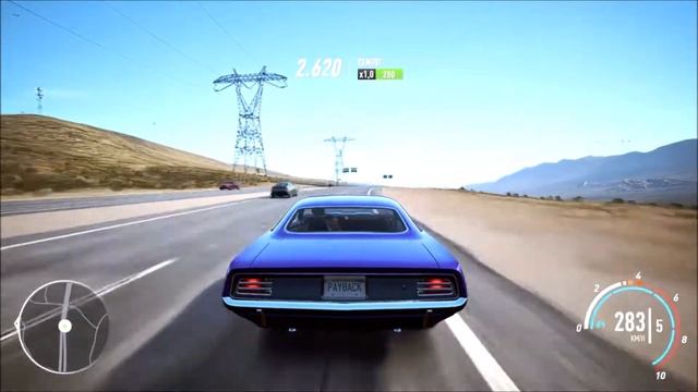 Plymouth Barracuda 425ps 0-100 Km/h acceleration Nfs Payback Plymouth Barracuda 7.0 tuning смотреть онлайн