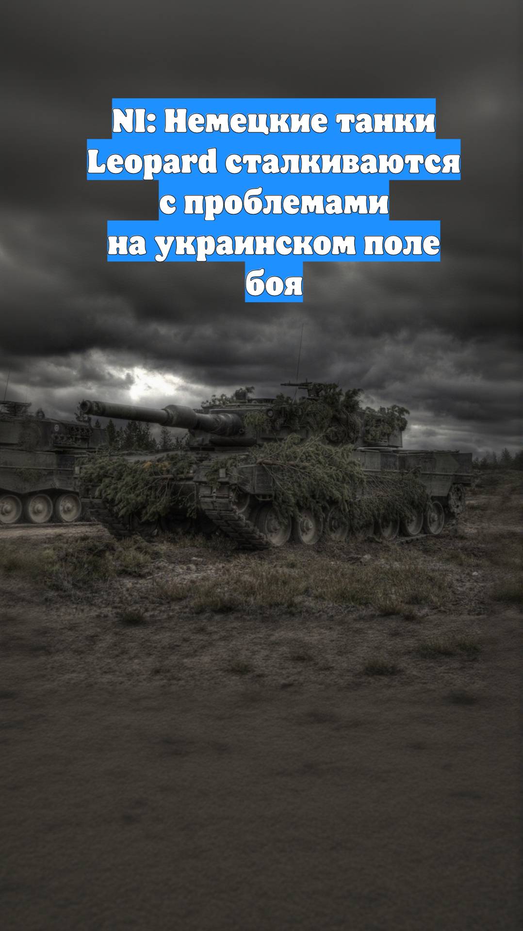 NI: Немецкие танки Leopard сталкиваются с проблемами на украинском поле боя