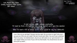 Lonely Sapphire With Lyrics | Late Night City Tales Mod Vocal Cover (Unfinished Video)