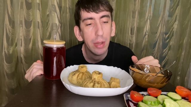 Мукбанг - Хинкали Жареные•Обжор Хинкали Жареные