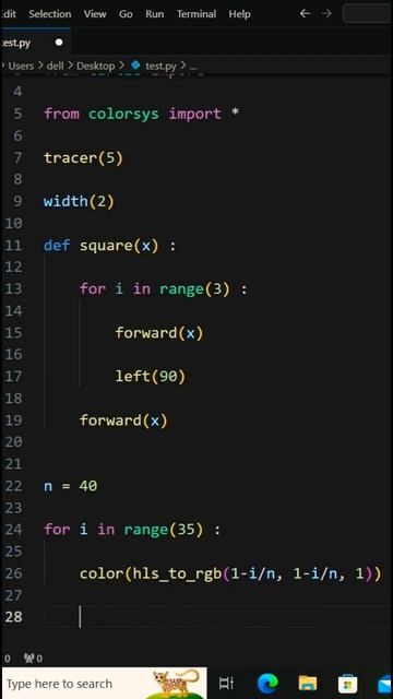 Python Design Turtle 🐢 | Python Tutorial #pythonturtlegraphics #coding #pythonturtleanimation #edit
