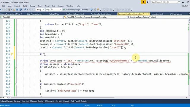 Business ERP Part 88 Employee Salary Validation and Process in ASP.NET MVC