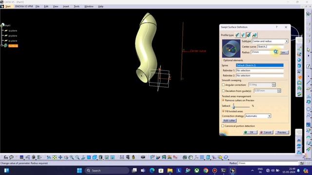#catia Center and radius command in #catiav5  #catiatutorials