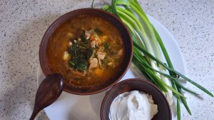 Уральские щи с квашеной капустой.