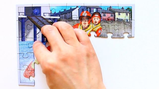 Пожарный Сэм и Пенни - собираем пазлы для детей с героями мультфильма Fireman Sem | Danik and Lesh смотреть онлайн