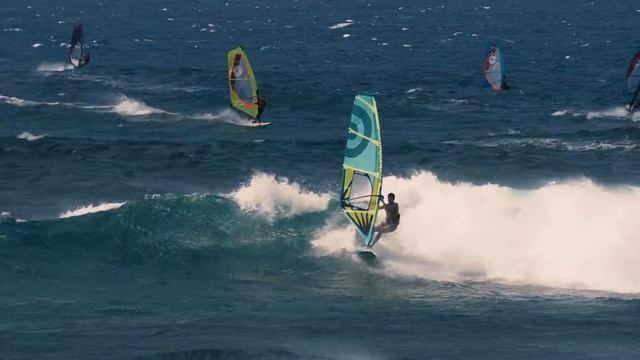 One Ho'okipa windsurfing session in May with Morgan Noireaux