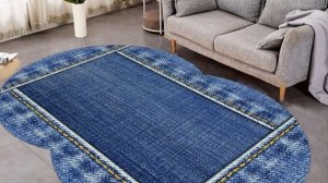 DIY Идея_ преобразим Старые Джинсы в стильные коврики для дома