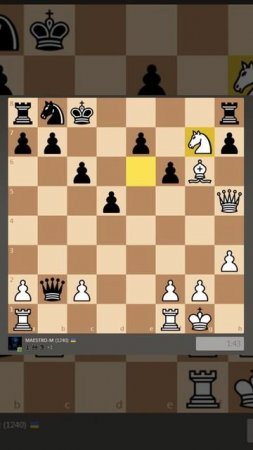 Красивая игра Beautiful chess game № 1