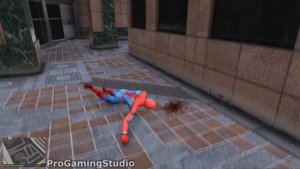 Spiderman Bike Jumps In GTA 5 ( Spider-Man Stunts & Jump & Fail ) #2