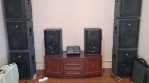 Мини концертные колонки и микшерный пульт, звучание.