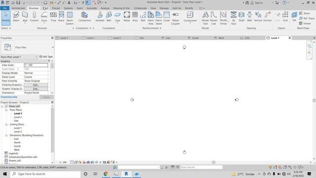 REVIT 2022 TUTORIAL 1 INTERFACE