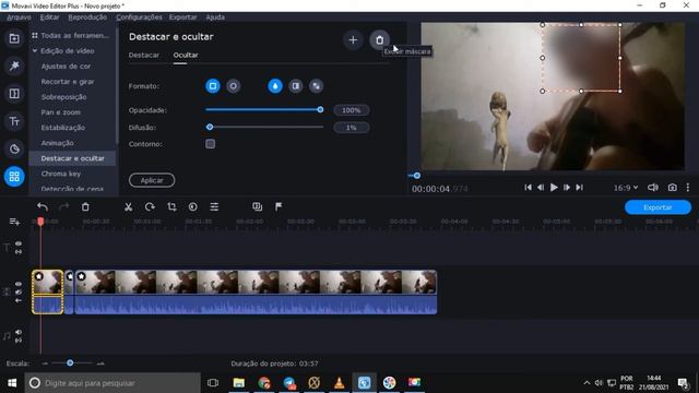 Movavi Video Editor Plus 2021 | Aula 21 - Como Destacar ou Ocultar parte de Videos no Movavi смотреть онлайн