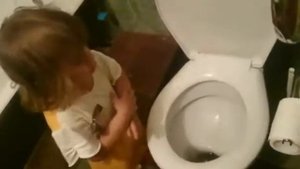 бабуля "утонула" в унитазе