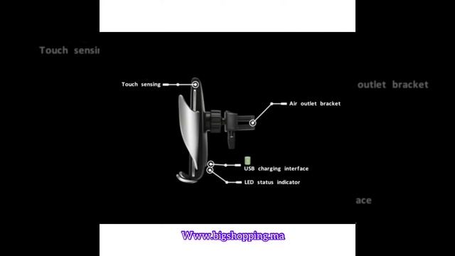 Car wireless charger smart sensor / حامل الهاتف للسيارة تلقائي الفتح #smart sensor смотреть онлайн