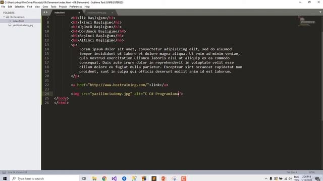 Html A Etiketleri -Button-Liste Elemenları