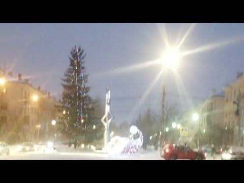 ТОЛЬЯТТИ В СНЕГУ ВЕЧЕРНИЙ| ТЕАТР КУКОЛ И ПЛОЩАДЬ СВОБОДЫ КАТОК ОТ СБЕРА-YOUTUBE