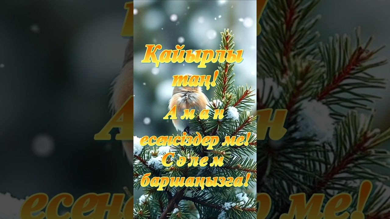 Қайырлы таң! Доброе утро! Good morning.#shorts смотреть онлайн