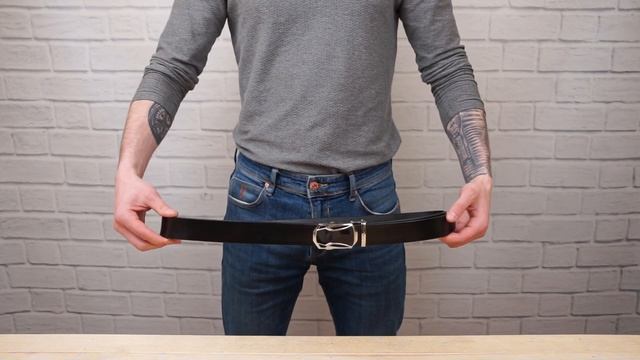 Обзор мужского ремня c пряжкой автомат Vintage 20254 смотреть онлайн